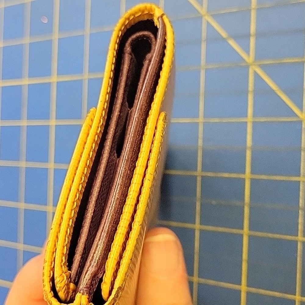 Louis Vuitton Yellow 4.5" x 4" x 1" Wallet - Picture 4 of 13